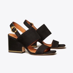 Tory Burch  Selby Block-Heel Sandals 6 NWT black